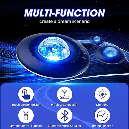 LED Star Projector with Bluetooth Speaker foto 2