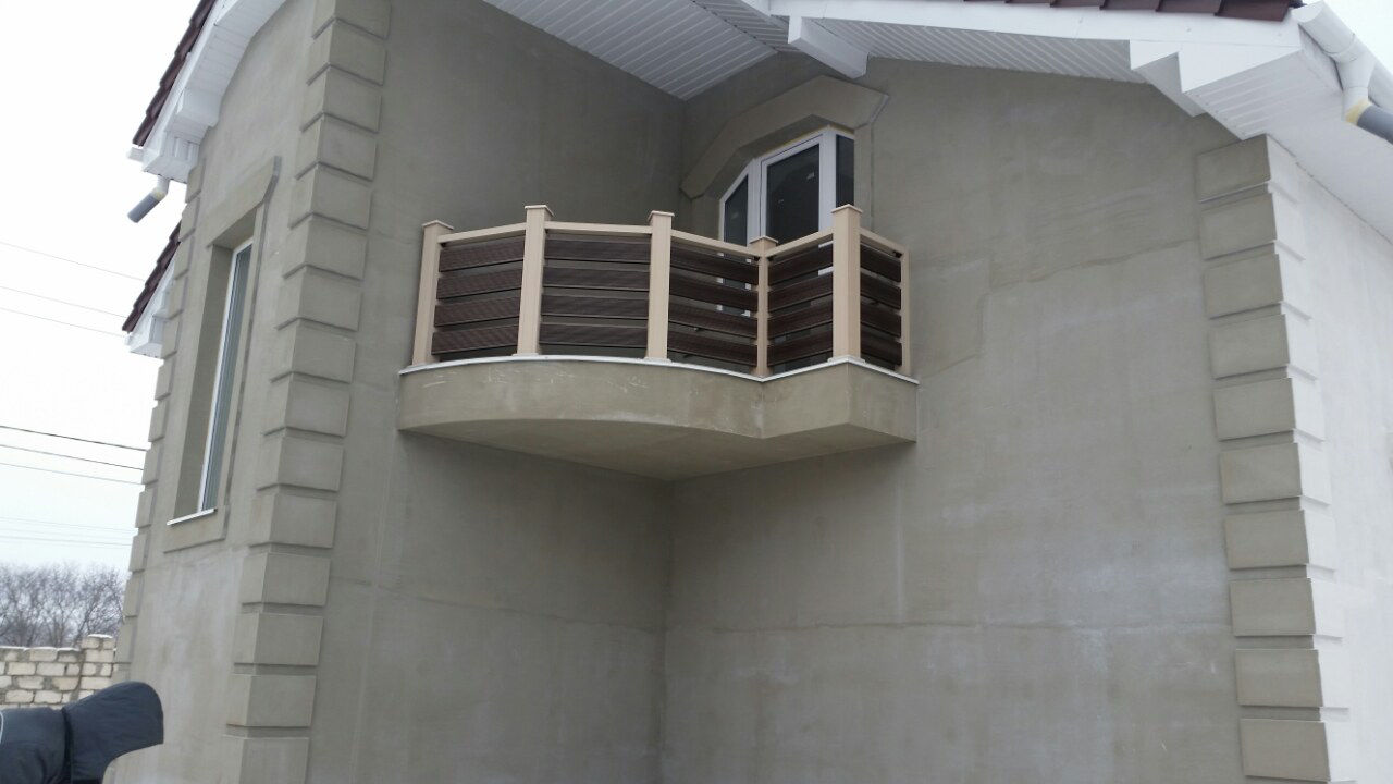 Balustrade,terase,gard din profile WPC lemn plastifiat decking (террасная доска)древесно-полимерный foto 13