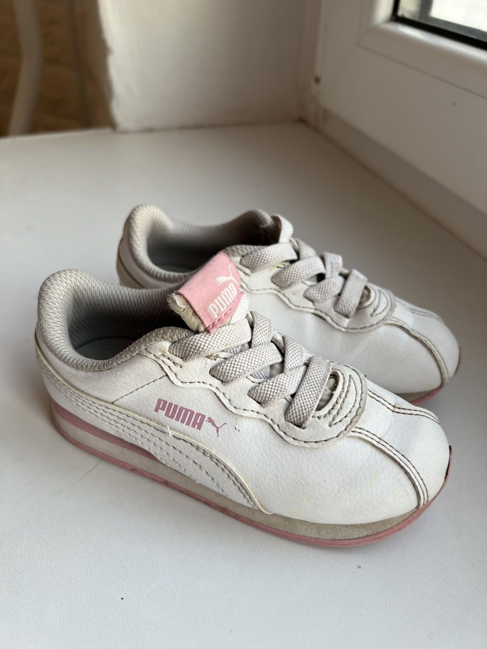 Кроссовки оригинал Puma бело розовые