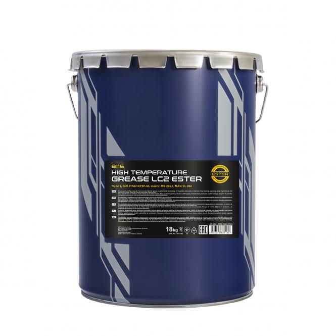 Lubrificant pentru temperaturi mari MANNOL 8116 LC-2 High Temperature Grease Ester 18kg foto 1