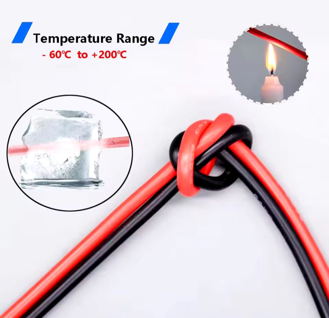 Cablu кабель pentru acumulator,solar,muzica 600V 10AWG 6mm 200°C foto 2