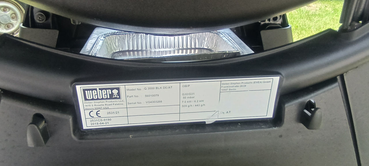 Gril pe gaz Weber Q 3000 Black foto 8