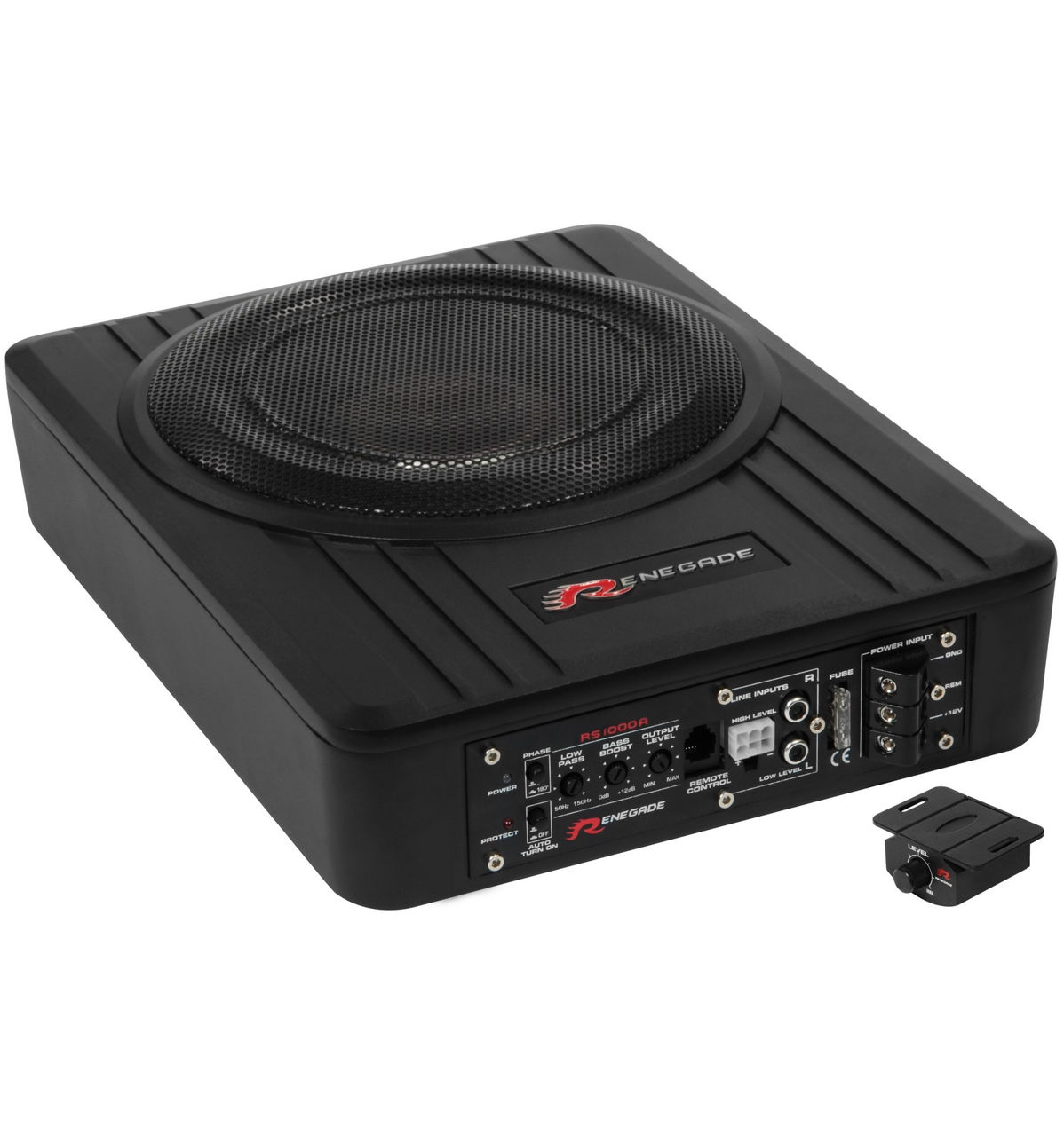 Subwoofer auto activ Renegade RS1000A foto 0