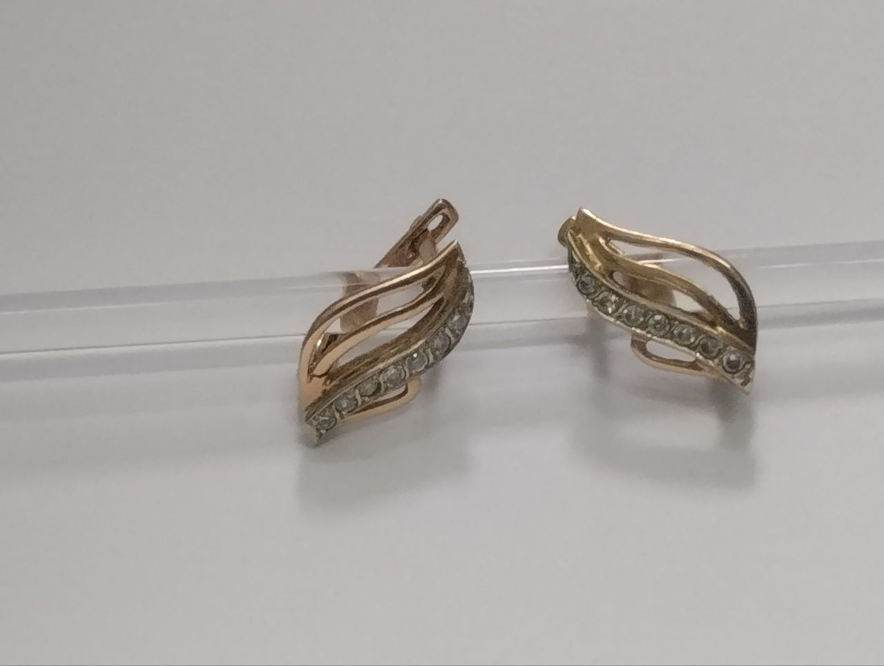 сережки золотые 585 проба foto 0