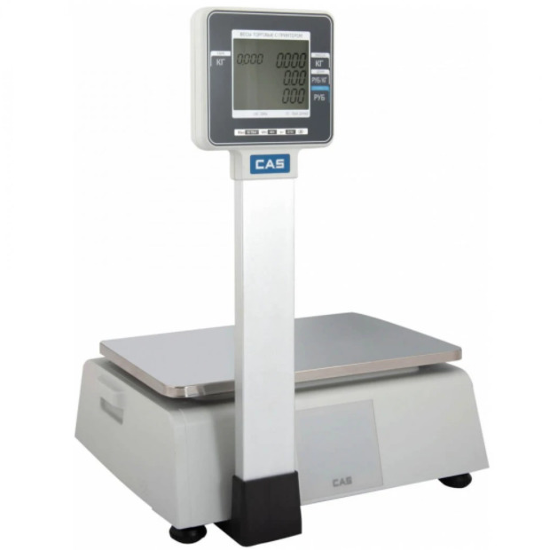 Весы с печатью этикеток 15кг CAS CL3000-15P фото 1
