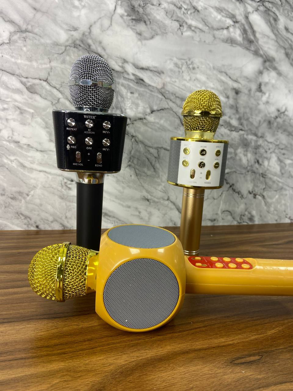 Microfon karaoke cu funcție de boxă foto 4
