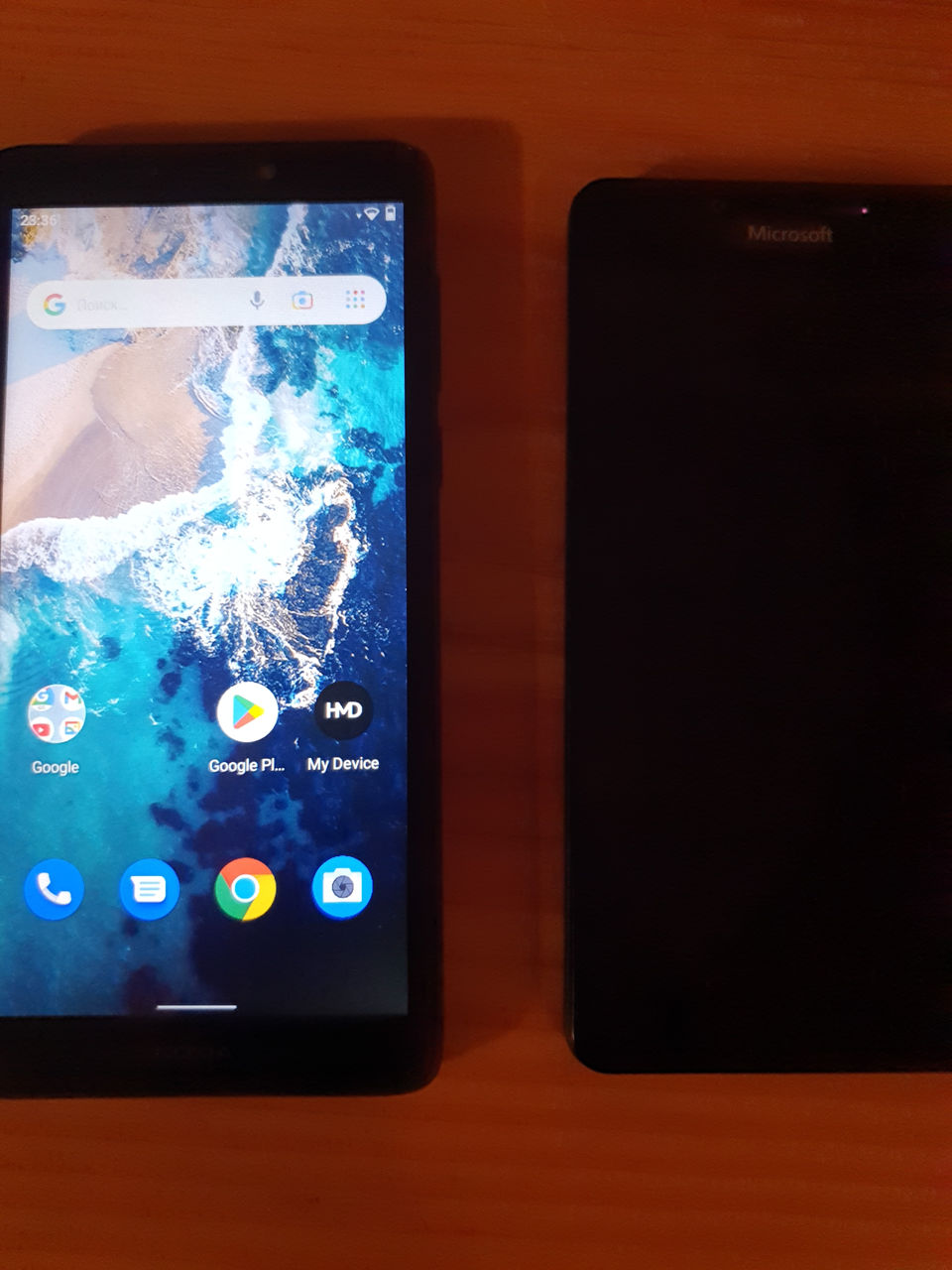 2 телефона Microsoft Lumia 950 and Nokia C2 2nd edition фото 5