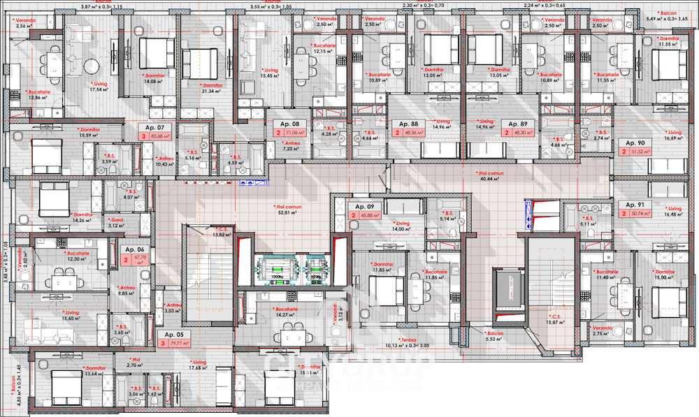 Apartament cu 1 cameră, 46 m², Râșcani, Chișinău foto 6