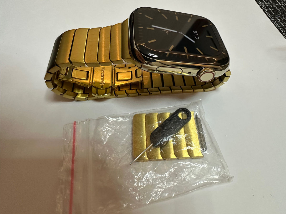 Apple Watch Series 7 Gold 45mm (GPS + Cellular) 32Gb foto 2