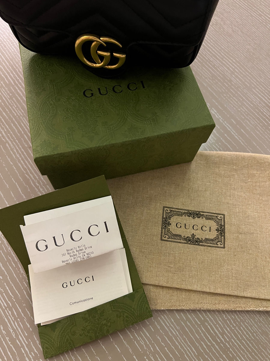 Geantă Gucci Marmont Mini Matelass – Ca Nouă, Originala foto 1
