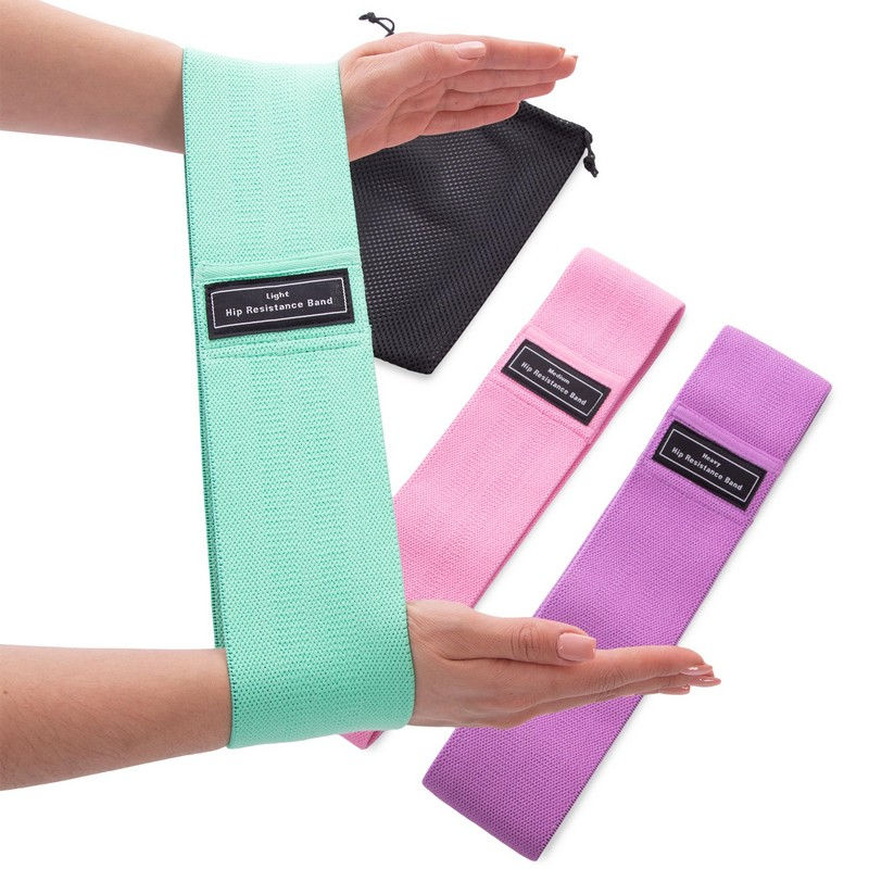 Set de benzi elastice textile pentru exerciții LOOP BANDS foto 1