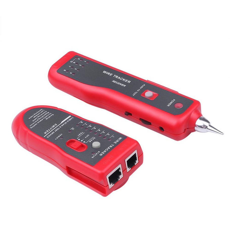 Тестер для кабеля Ethernet LAN проводов RJ45 RJ-11 foto 4