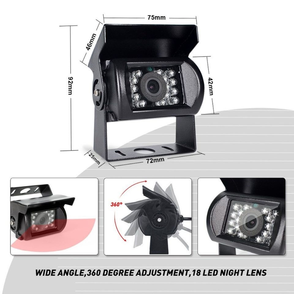 Camera auto cu monitor de 7 pentru camioane foto 2