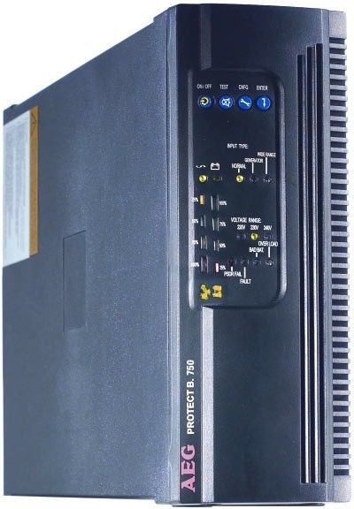 Бесперебойное питание Ups б/у Aeg Protect B.750 750va/500w/24v - чистый ...