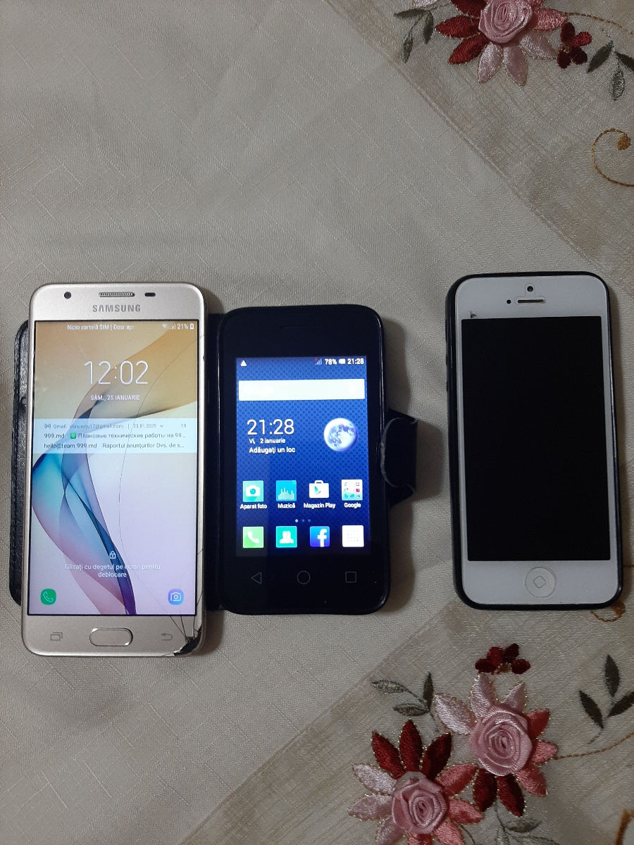 Telefon ( 3 buc) Samsung J 5 / Iphone 1 / Alcatel Pixi foto 0