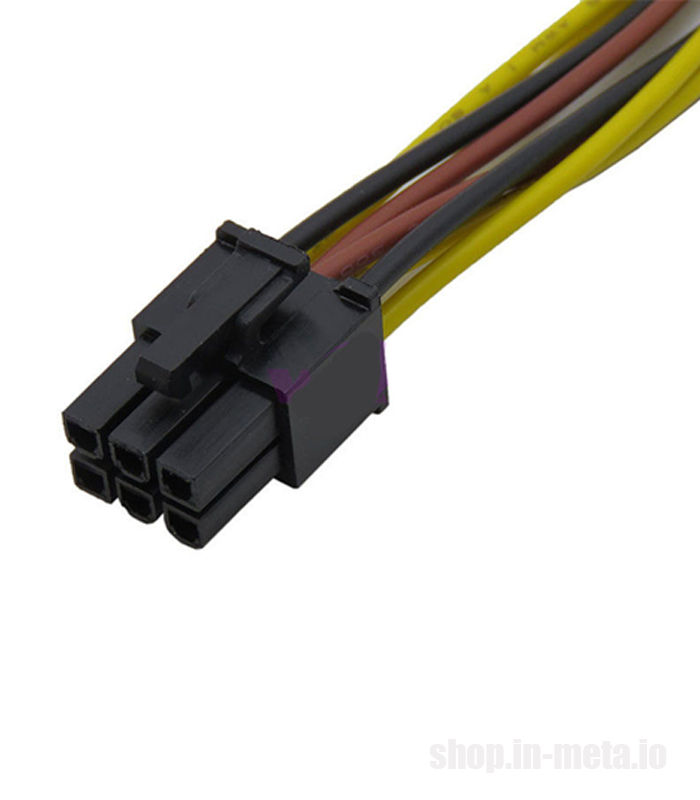 Dual 4 Pin Molex to 6 Pin PCI-E Power Cable Adapter Connector - 2 x MOLEX на 1 х 6 Pin Previous foto 4