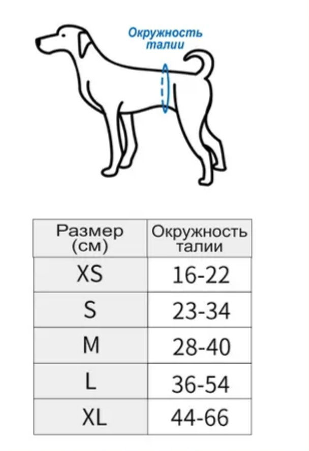 Многоразовый памперс для собаки во время течки