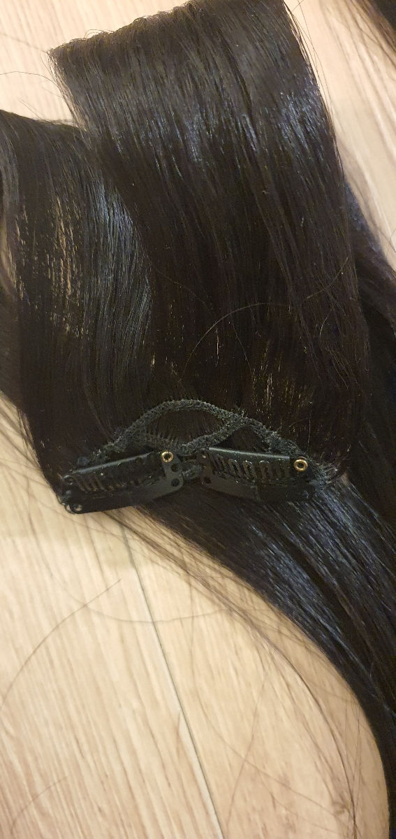 Se vind extensii de par artificial clips-on 45 cm.  foto 6