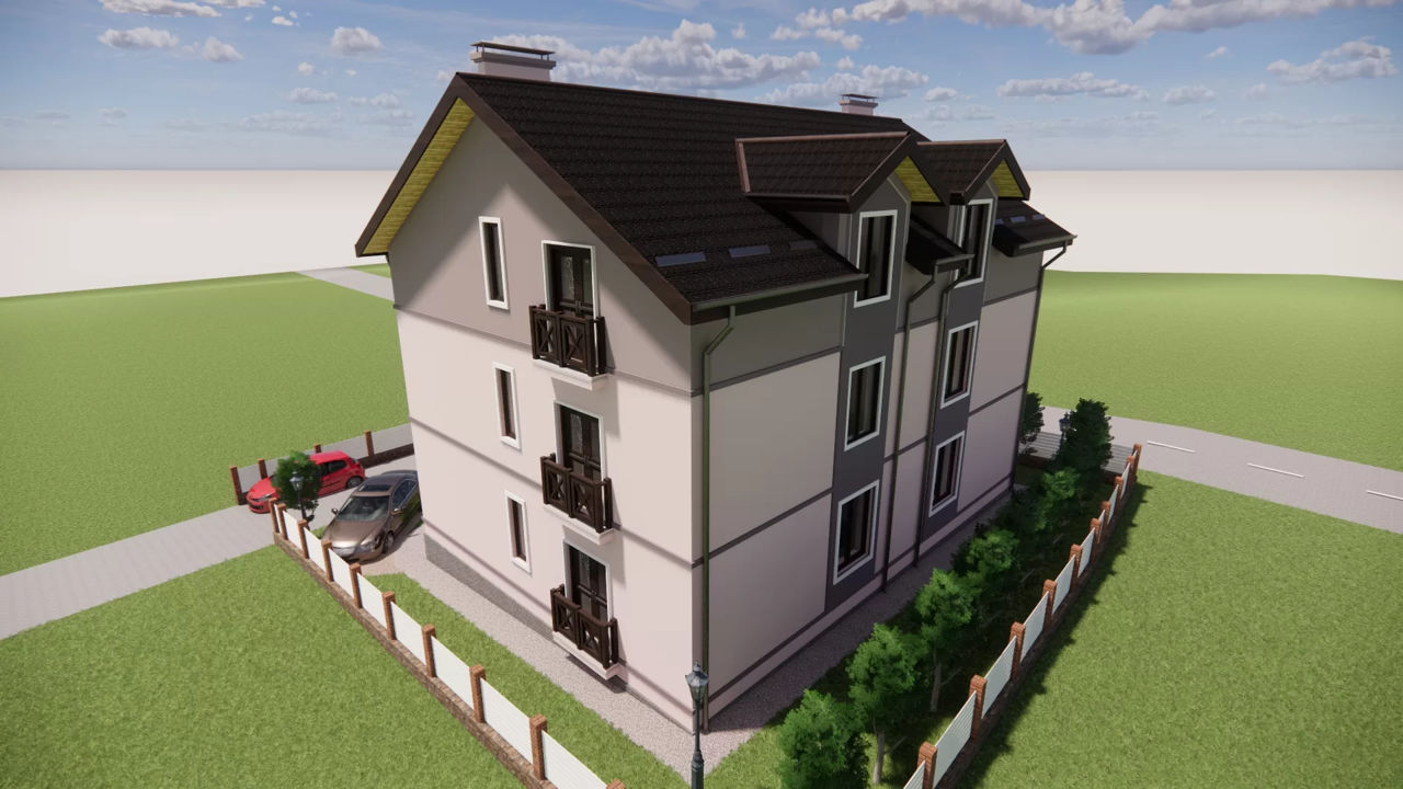 Casă multifamilială / 450m2 / P+1E+M / stil clasic / arhitectură / proiectare / renovare / proiecte foto 2