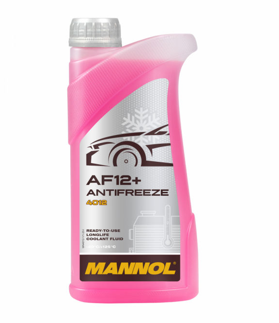 Antigel rosu MANNOL 4012 Antifreeze AF12+ (-40 C) Longlife 1L foto 0