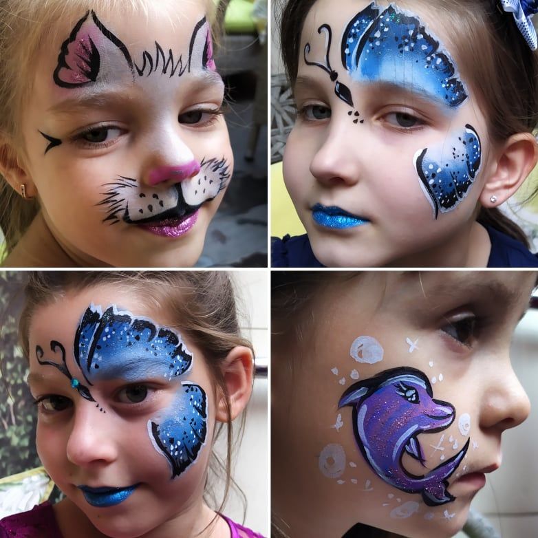 Pictura / desene pe fata pentru copii (face painting) / рисунки на лице для детей, аквагрим foto 4