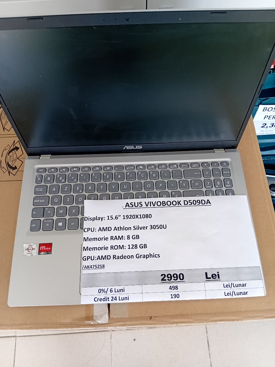 Asus Vivobook D509 / 2990 Lei / Credit / Rate 6 luni foto 0