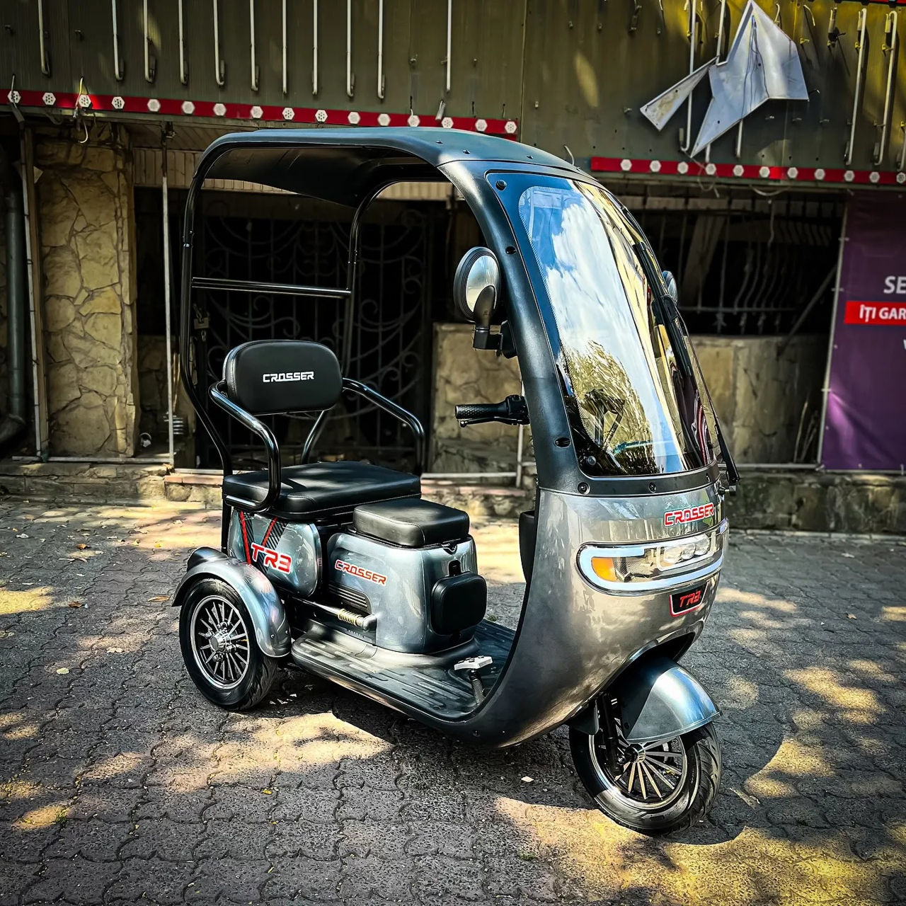 Супер Акция! Трехколесный скутер с кабиной Crosser TR-3 Акция. Гарантия. Доставка. фото 4