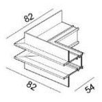 Corner incorporabil LTX MS 48V 06.R90OUT.WH 3309 foto 1