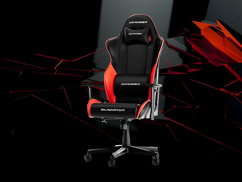 Геймерское кресло - «dxracer gladiator l gladiator-n23-l-nr-ltc-x1 black/red» фото 0