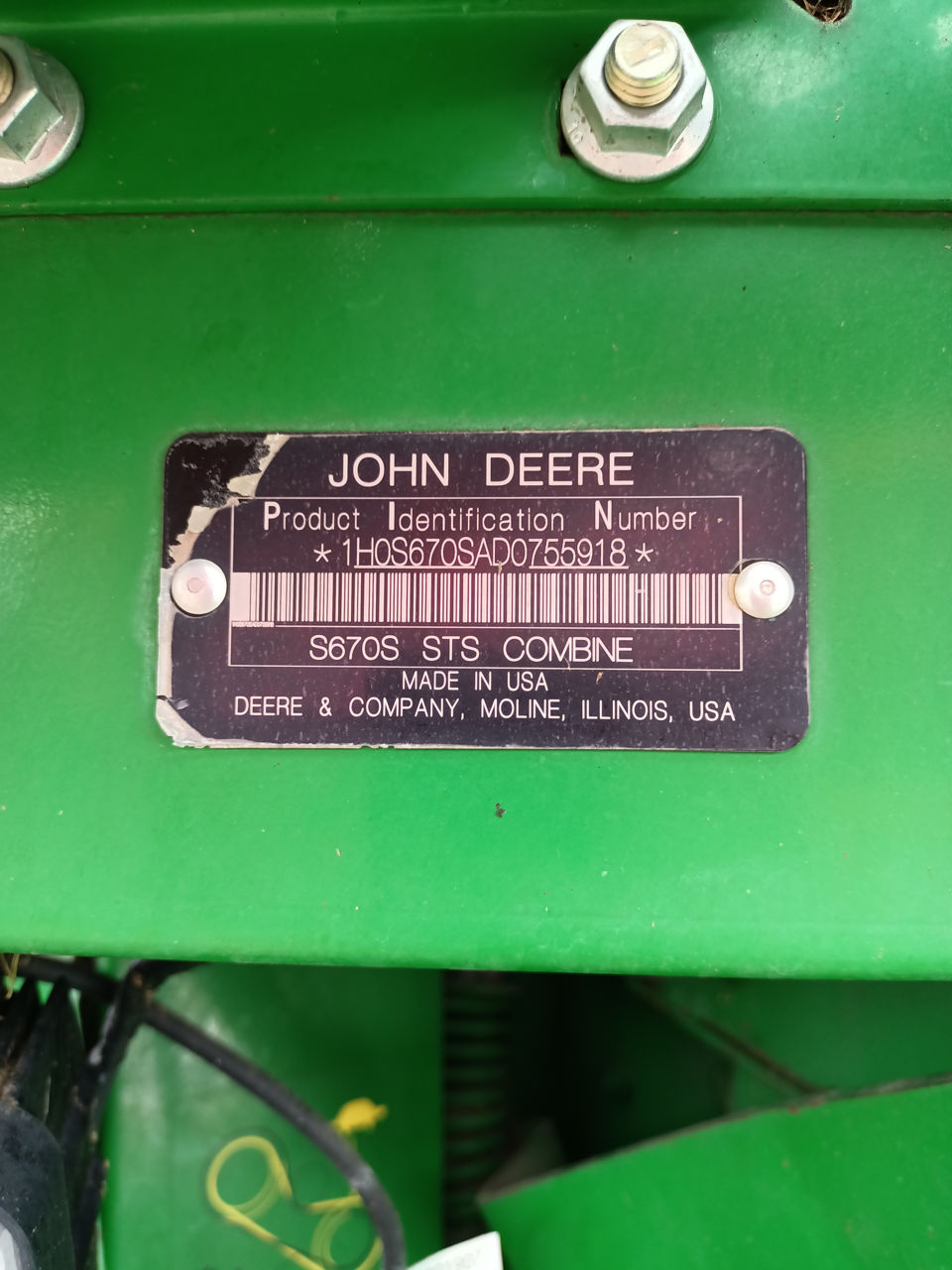 Combina John Deere S670i. foto 3