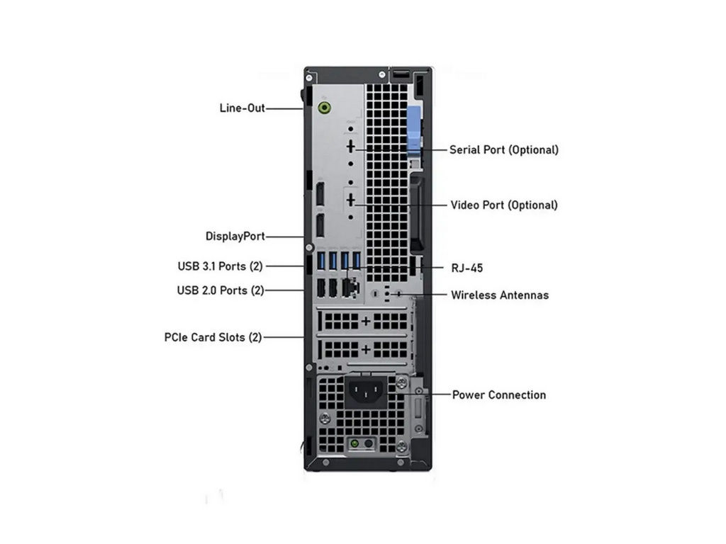 DELL OptiPlex 5060 SFF (i5-8500/ 8GB/ SSD 256GB) din Germania. Licență Win 10/11 Pro. Garanție 2 ani foto 5