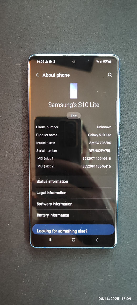 Samsung Galaxy S10 Lite 128GB, 6GB RAM фото 1