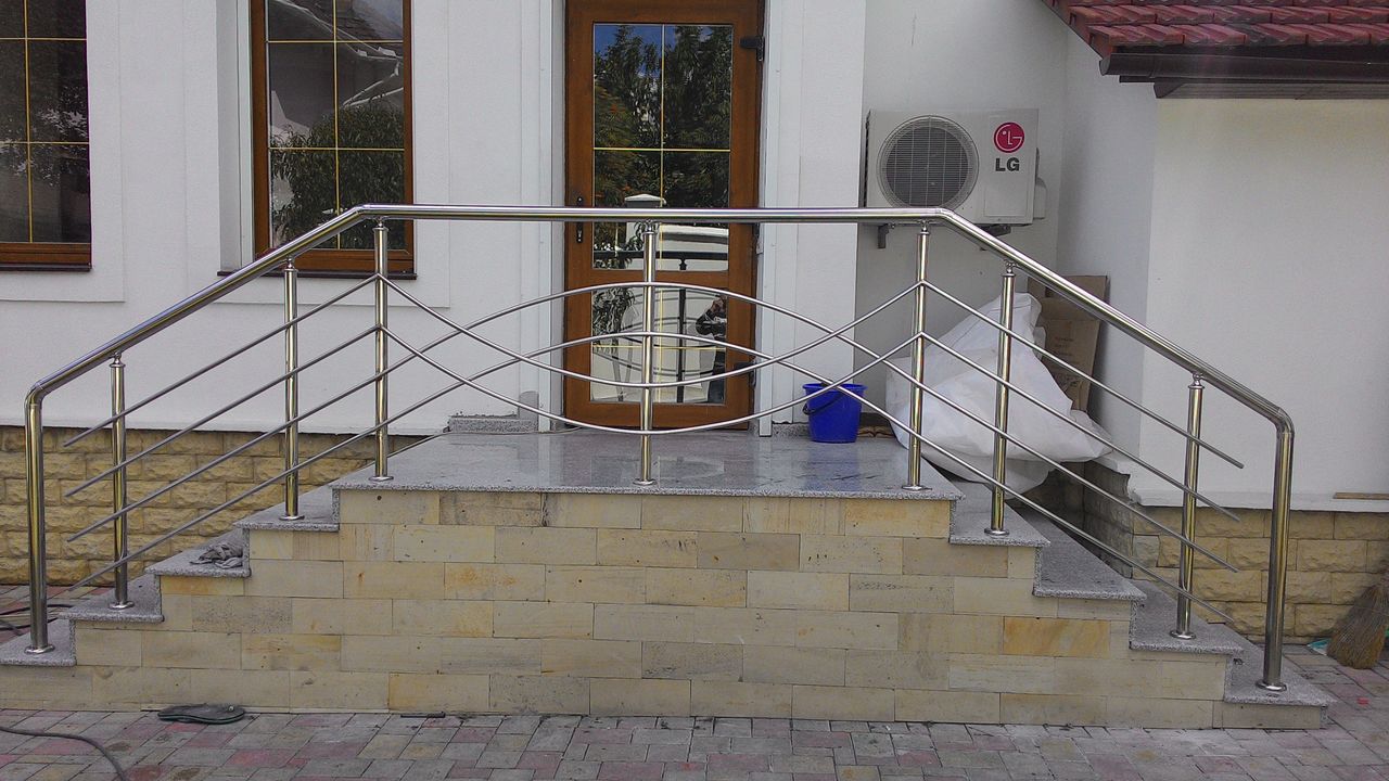 Balustrade din inox si sticla  !!! Перила из нержавейки и плексиглас foto 8