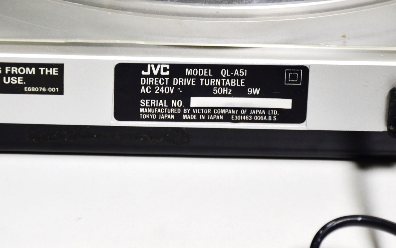 JVC QL-A51 Direct Drive Quartz Auto Return фото 5