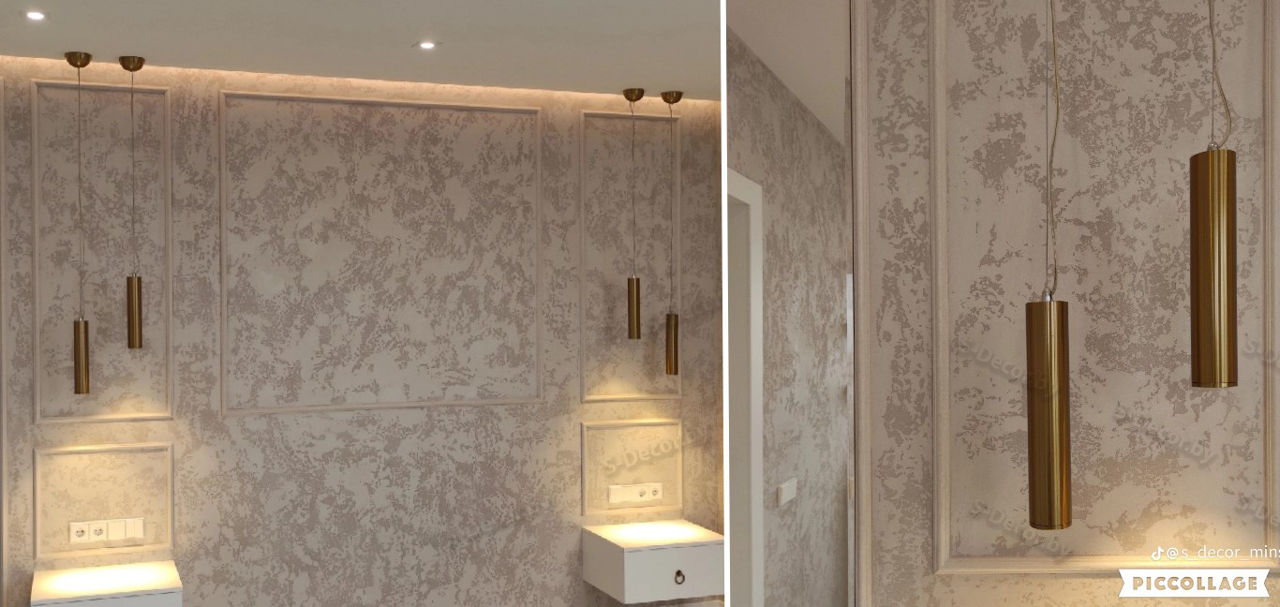 Фактурная штукатурка! Ремонт квартиры . Делаем имитацию каменной кладки ...