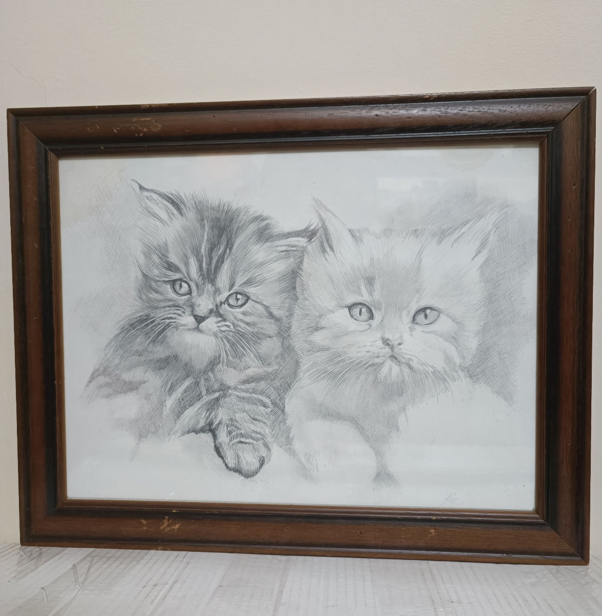 Tablouri pictate cu rama din lemn  foto 0