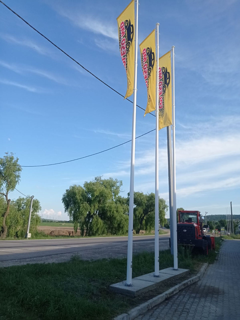 Steaguri, Catarge de 8,10, metri din aluminiu, fibră de sticlă. Флагштоки. foto 1