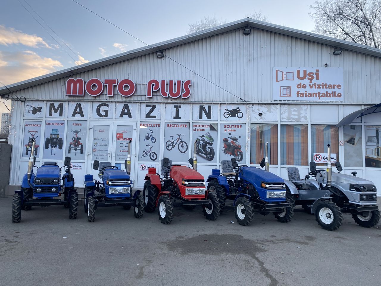 Minitractor Zubr 24cp cardan freza+plug foto 14