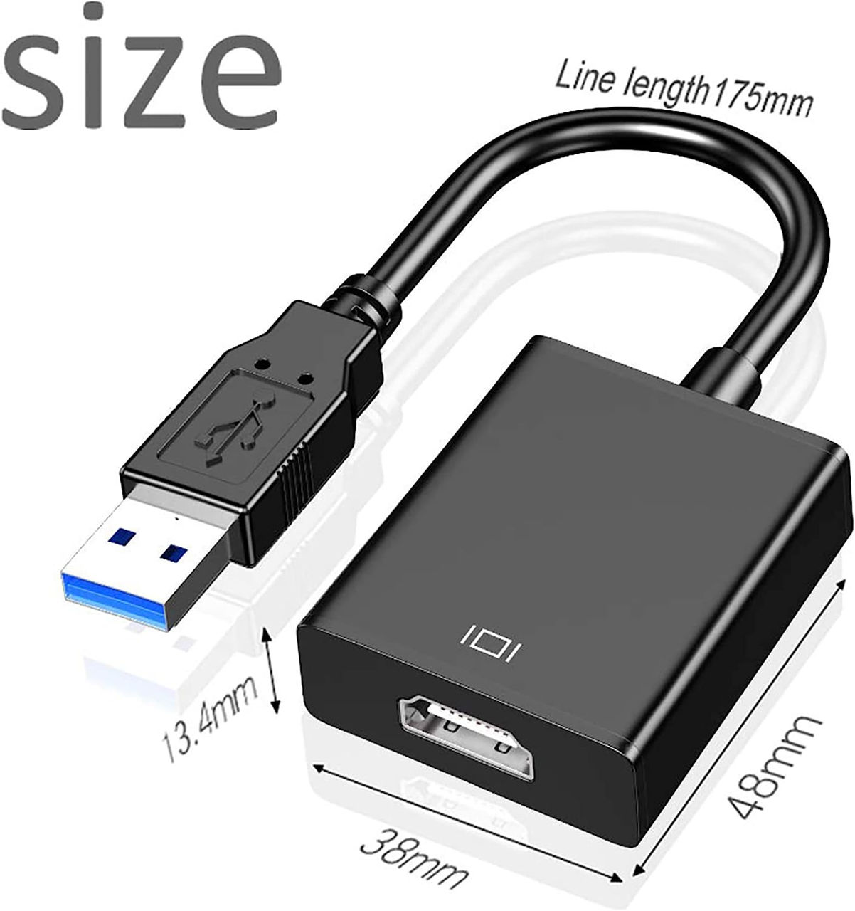 Адаптер Zulpunur USB-HDMI foto 1