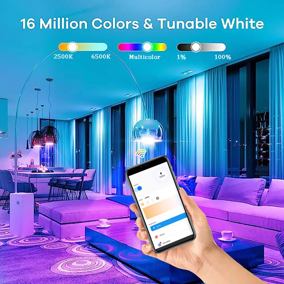 Bec Smart RGB E27 cu WiFi foto 3