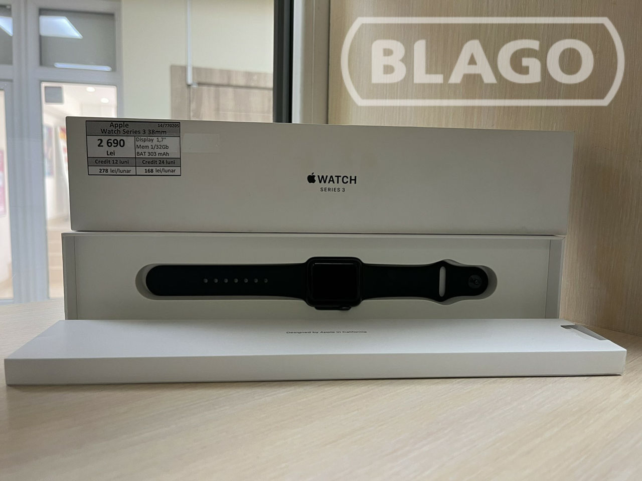 Apple Watch Series 3 38mm 2690 lei