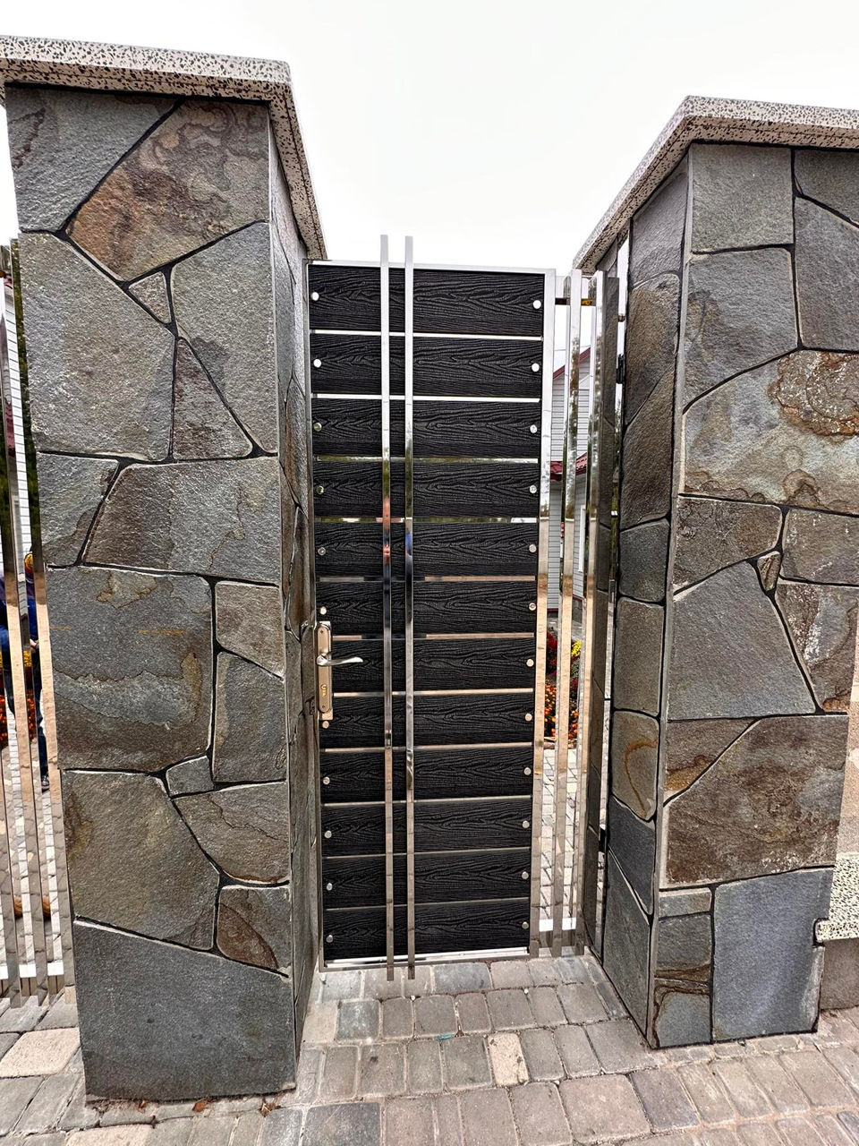 Porti, garduri, fațade, terase, balustrade din profile wpc decking (террасная доска) декинг терассна foto 2