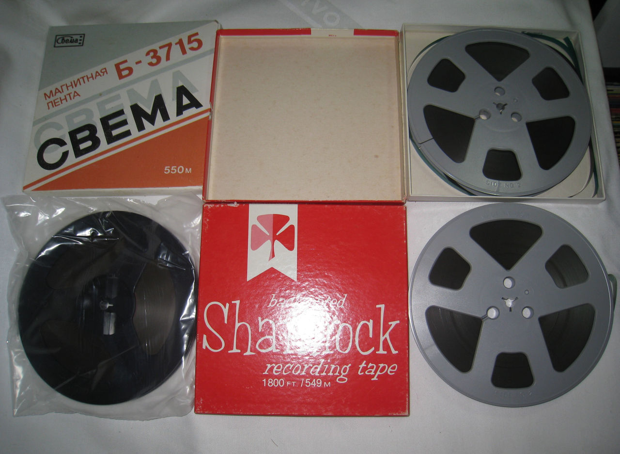 Бобины "Sоny SLH-7-550-BL", "Deutsche Welle", "Shamrock" (США), "Свема". фото 6