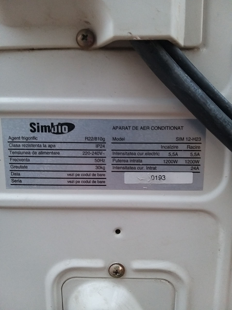 Aparat de aer conditionat ,,Simbio''( бу) foto 1