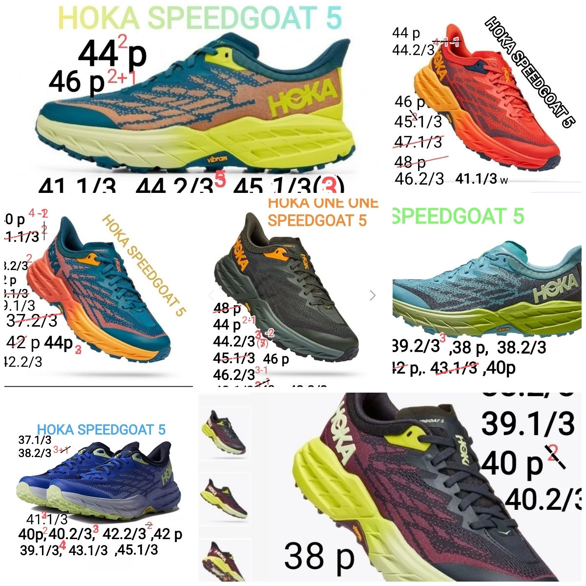  Hoka Speedgoat 4 5 Mafate Speed 3 4
