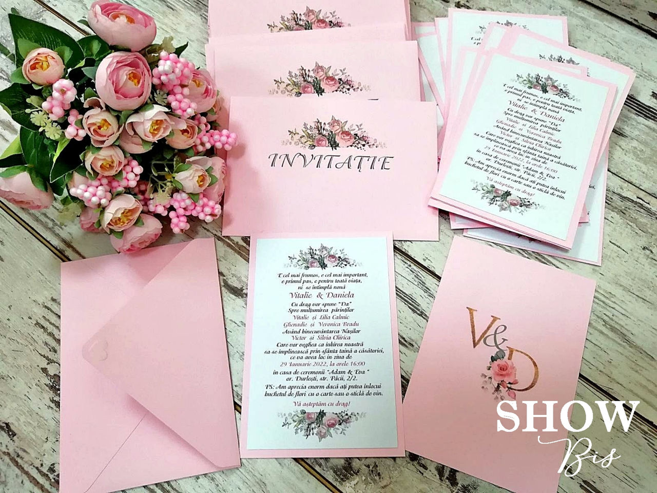 Decor in chirie. Invitatii, carduri de masa plicuri butoniere bomboniere pentru nunta si cumetrie фото 2