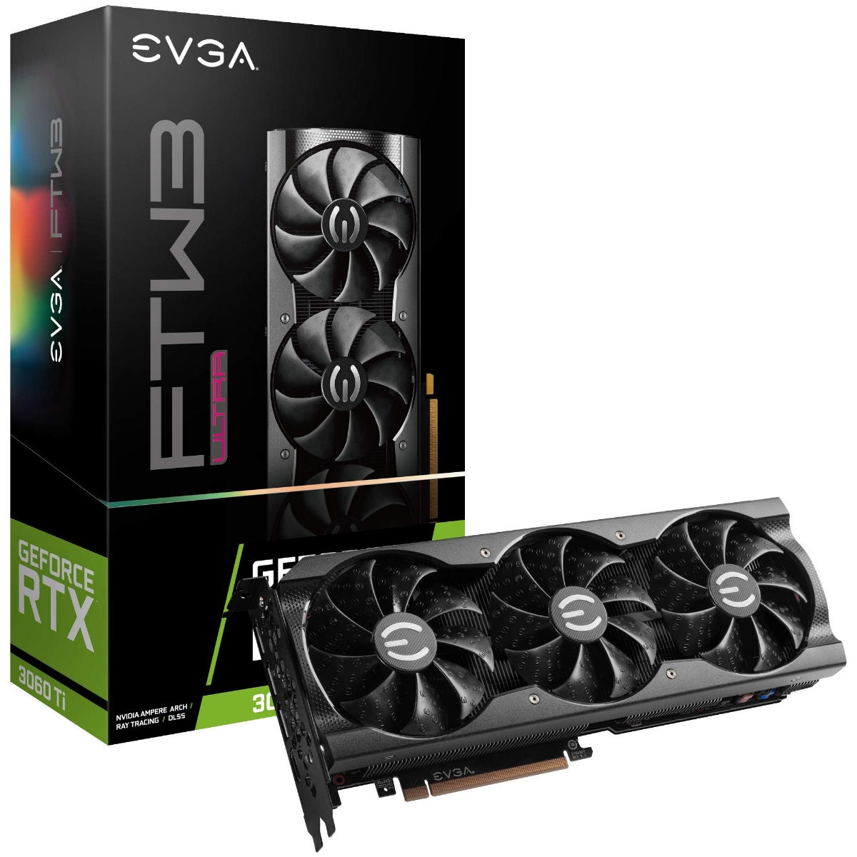 EVGA RTX 3060 TI (3 cooler ) new, cu garanție foto 0