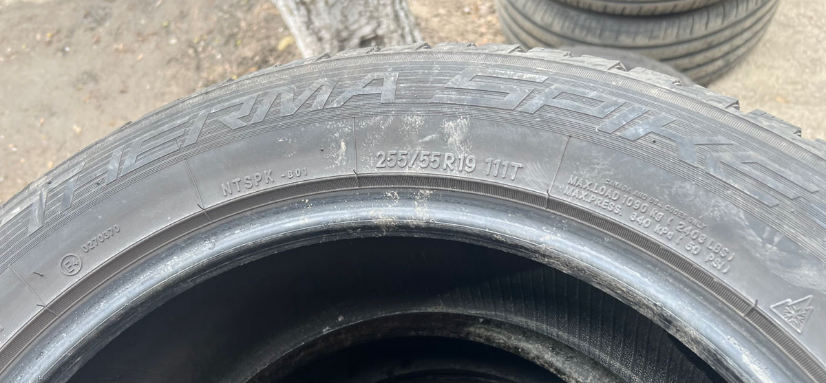 Продам 4 б.у шины 255/55 R19 Nitto Winter фото 7