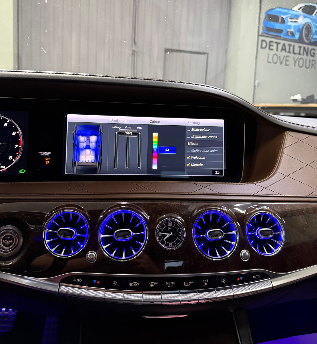Дефлекторы W222 - Turbiene Led Mercedes S-Class, Detailing LUX18 foto 0