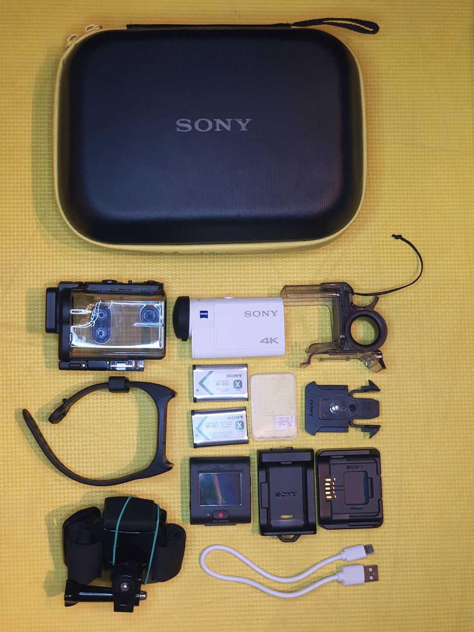 Sony Action Cam FDRX3000 4K + LiveView Remote Kit + Bag + Accessories